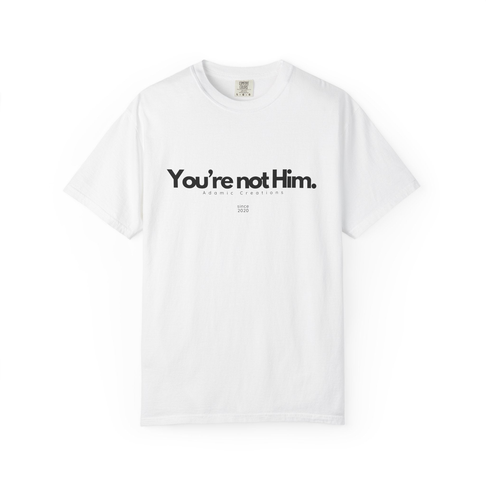 You're Not Him T-shirt | Statement Tee, Text Graphic