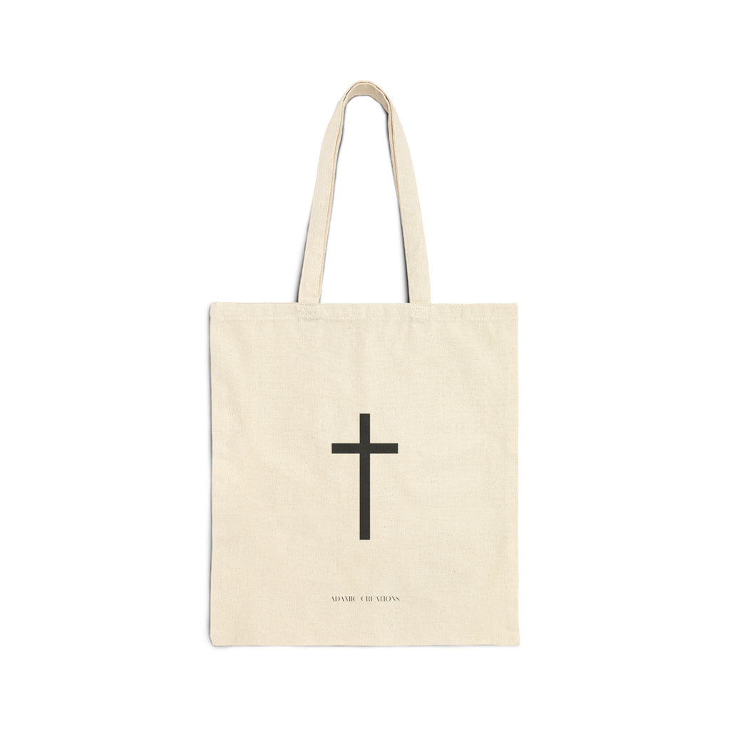 Christ Is King Tote Bag | Christian Canvas Tote | Faith Based Reusable Market Bag | Religious Gift for Believers