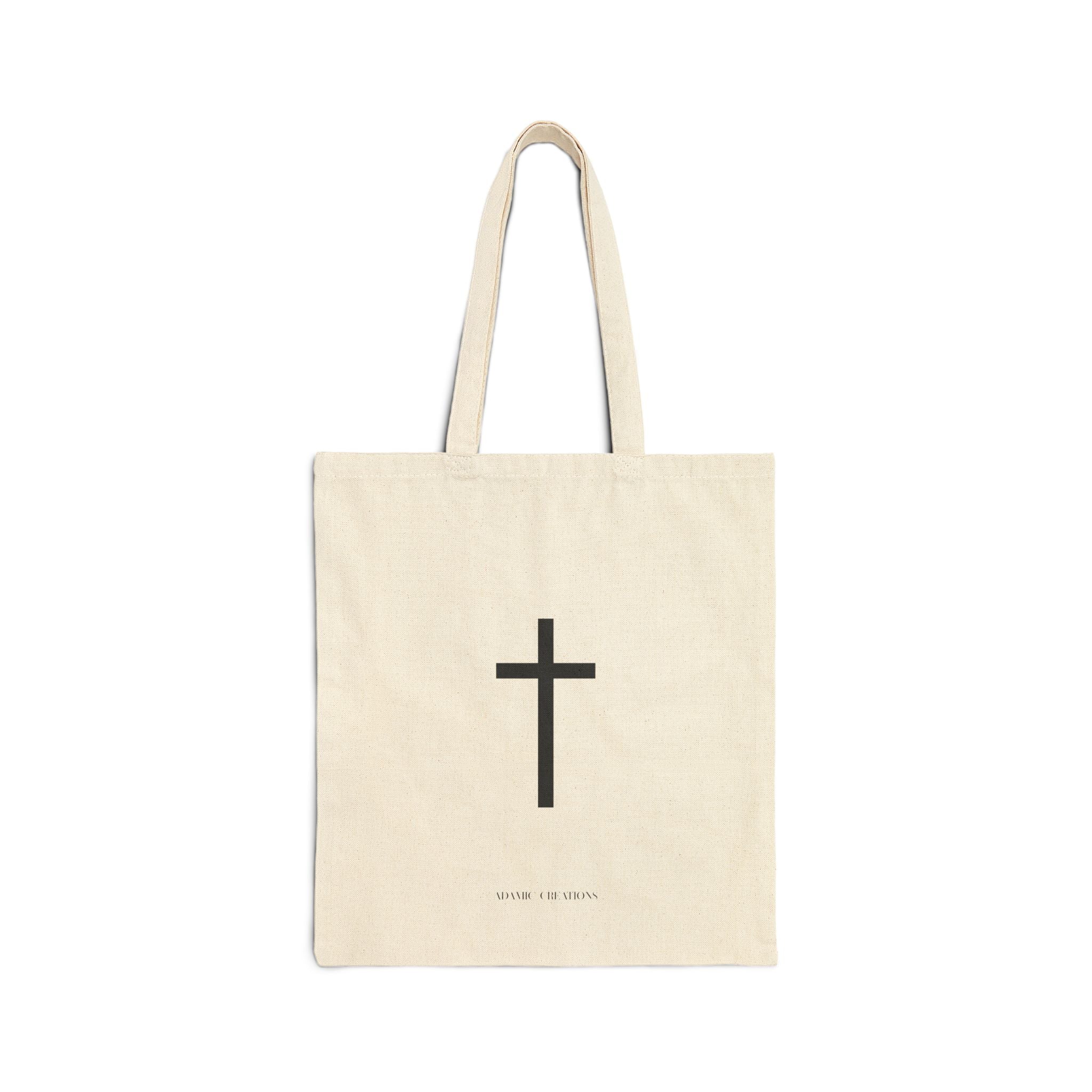 Christ Is King Tote Bag | Christian Canvas Tote | Faith Based Reusable Market Bag | Religious Gift for Believers