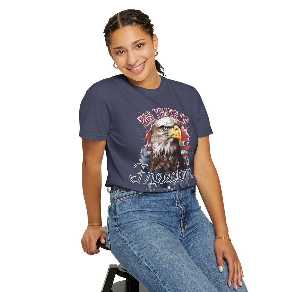 Freedom Bicentennial Tee, USA 250th Anniversary Shirt, Independence Celebration Top, American History Unisex T-shirt, Patriotic Gift