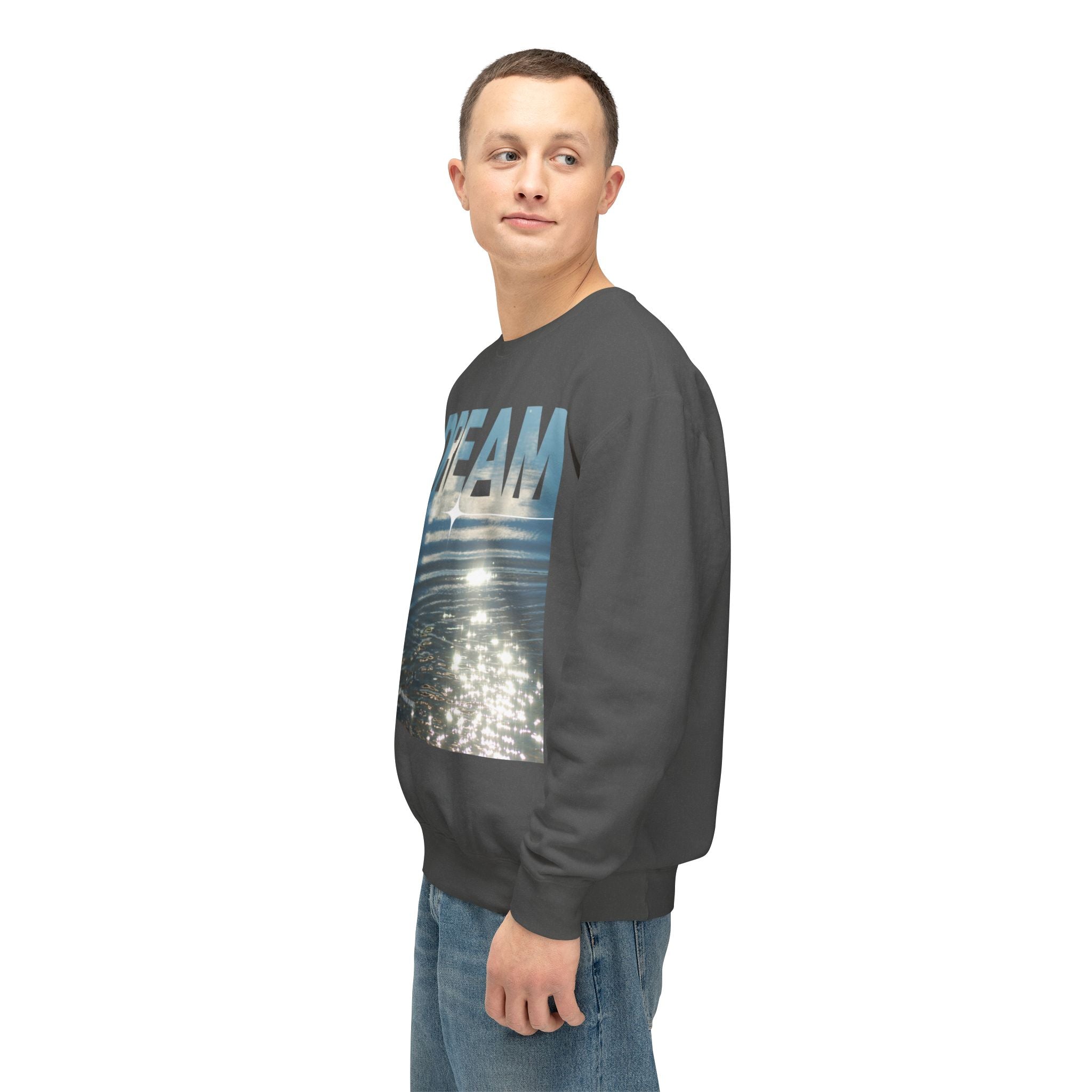 Dream Fluid Crewneck Sweatshirt | Inspirational Quote