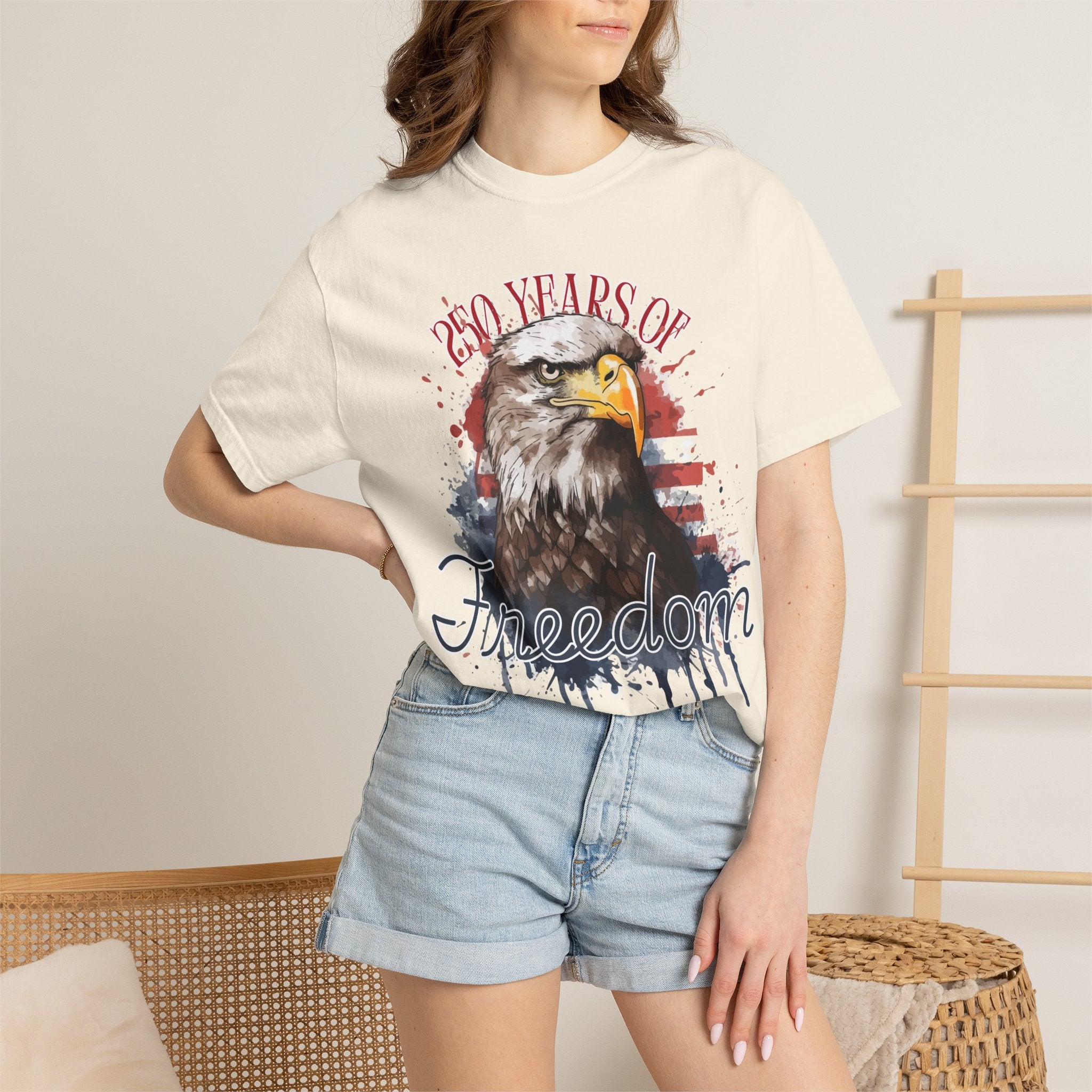 Freedom Bicentennial Tee, USA 250th Anniversary Shirt, Independence Celebration Top, American History Unisex T-shirt, Patriotic Gift