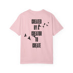 Created by a Creator to Create T‑Shirt — Inspirational Graphic Tee with Flying Birds