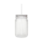 Botanical Glass Drinking Jar