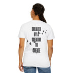 Created by a Creator to Create T‑Shirt — Inspirational Graphic Tee with Flying Birds
