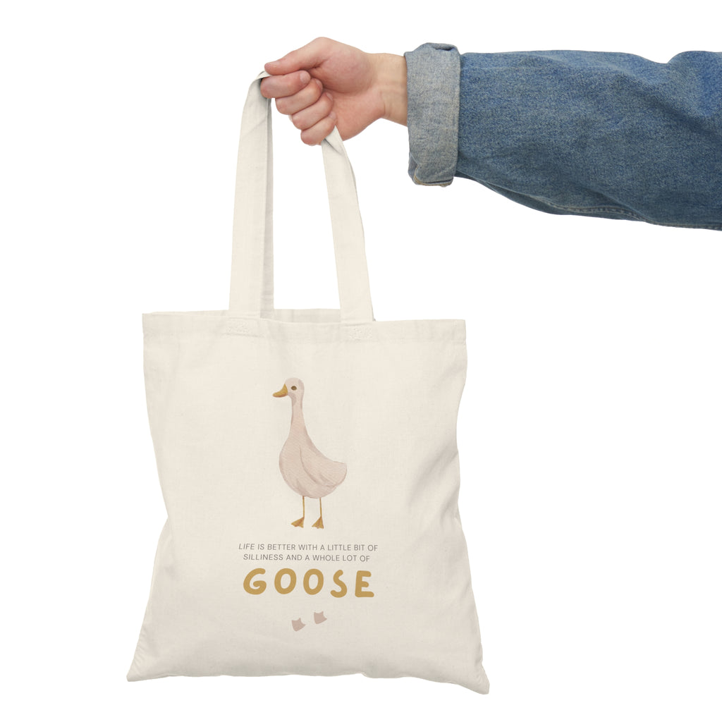 Silly Goose Tote Bag, Eco-Friendly Tote
