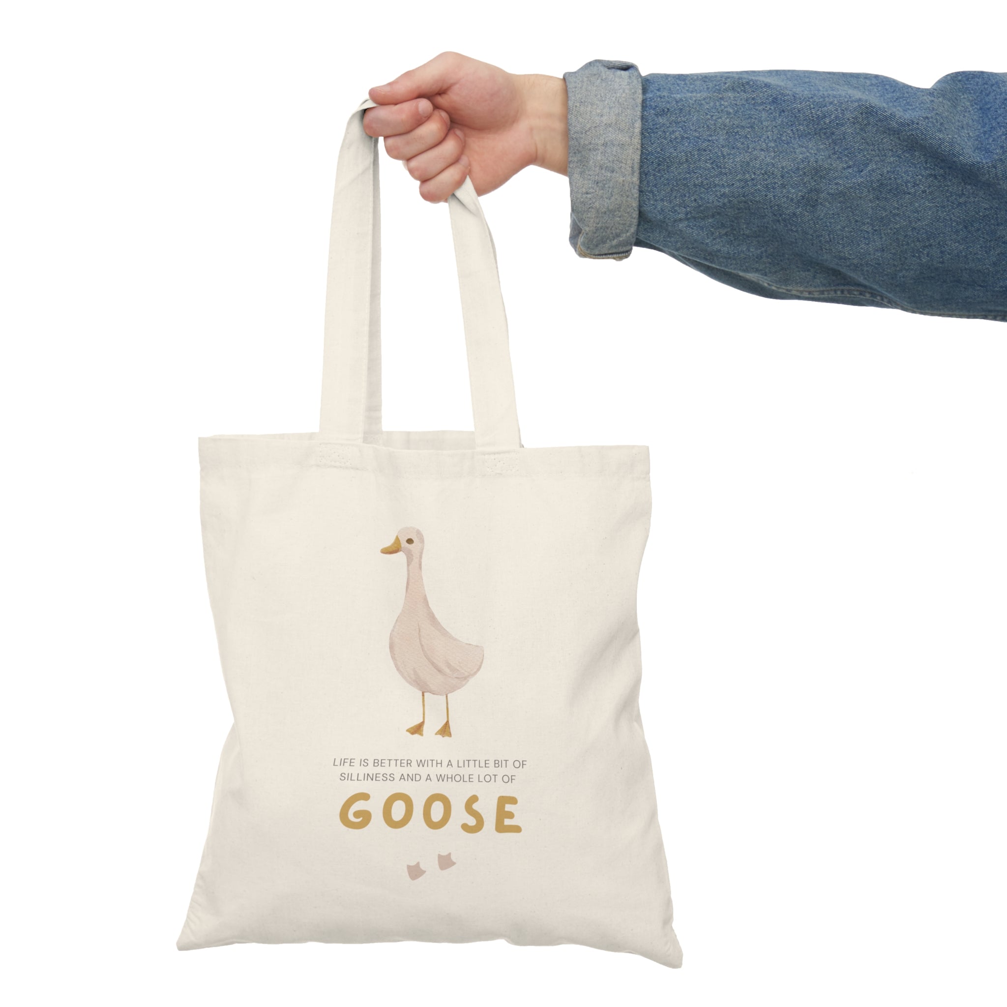 Silly Goose Tote Bag, Eco-Friendly Tote