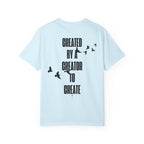 Created by a Creator to Create T‑Shirt — Inspirational Graphic Tee with Flying Birds