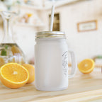 Botanical Glass Drinking Jar