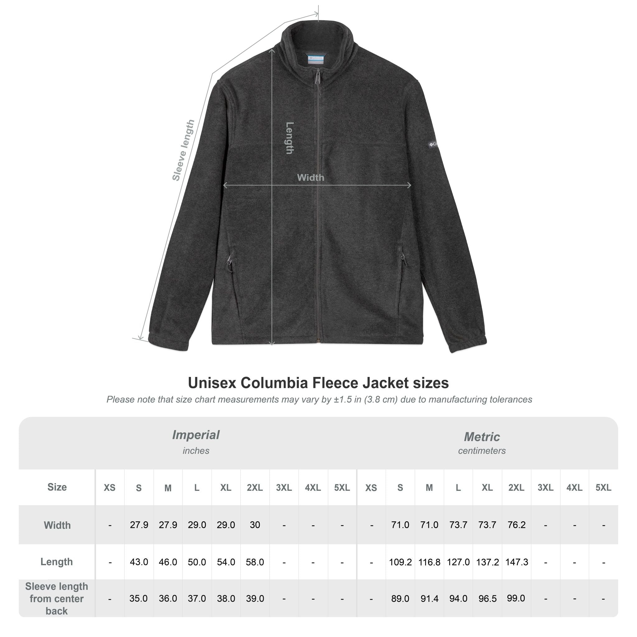 ADAMIC CREATIONS Columbia Fleece Jacket