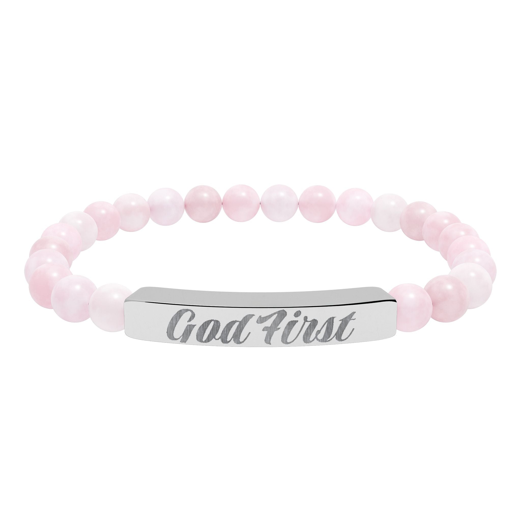 God First Natural Stone Bracelet