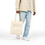 Amen Cotton Canvas Tote Bag