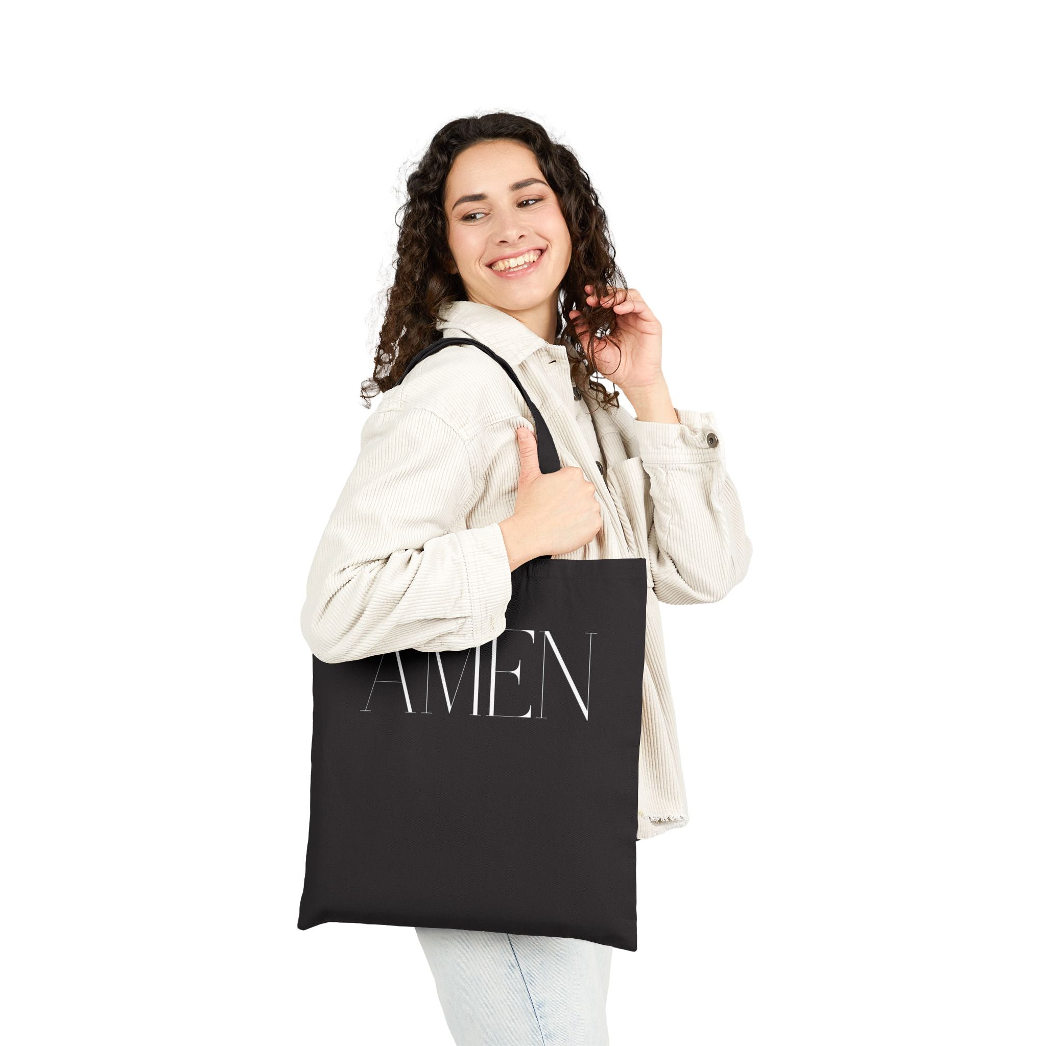 Amen Cotton Canvas Tote Bag