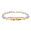 God First Natural Stone Bracelet