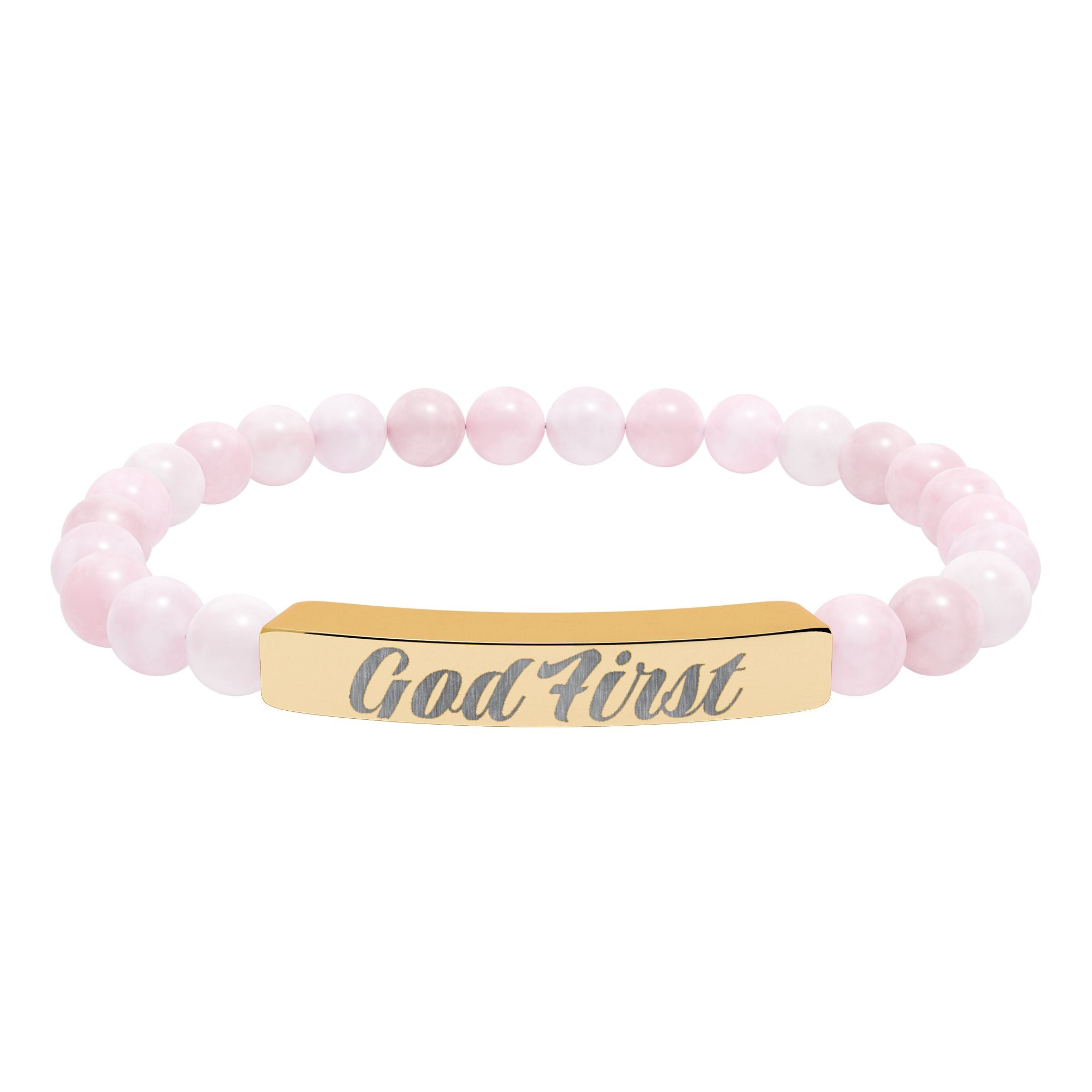 God First Natural Stone Bracelet