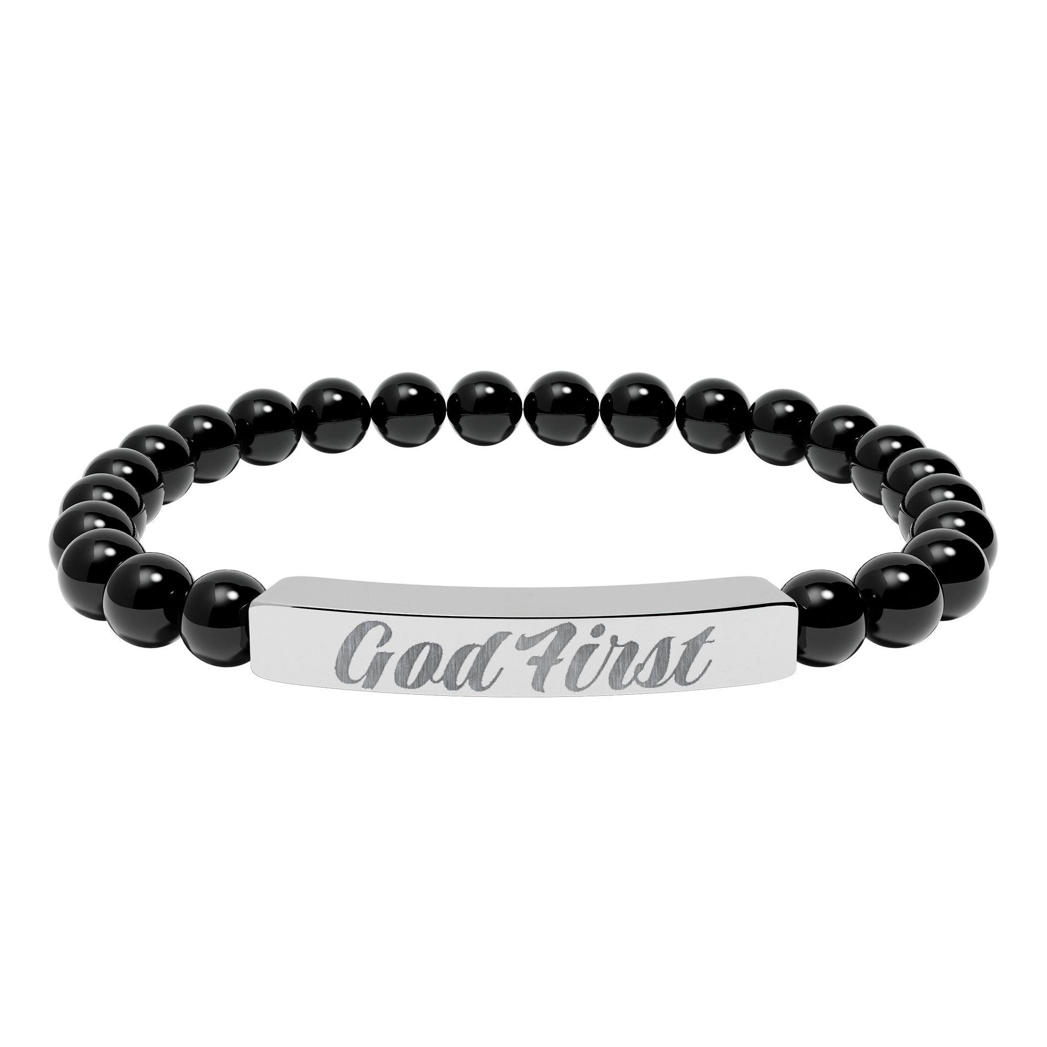 God First Natural Stone Bracelet